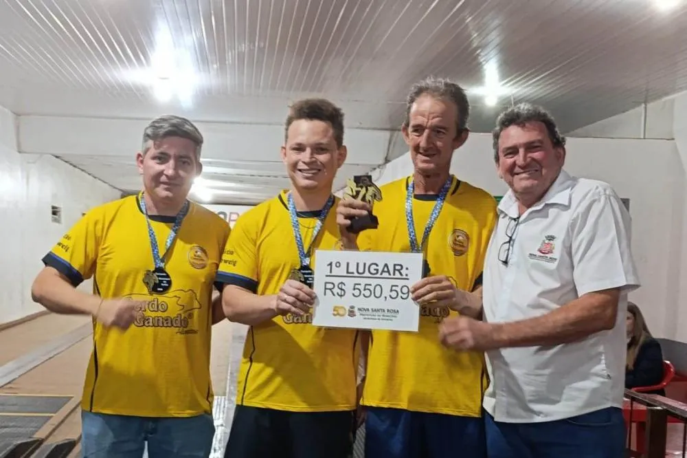 Canarinho A conquista o título do Bolão Masculino de Nova Santa Rosa
