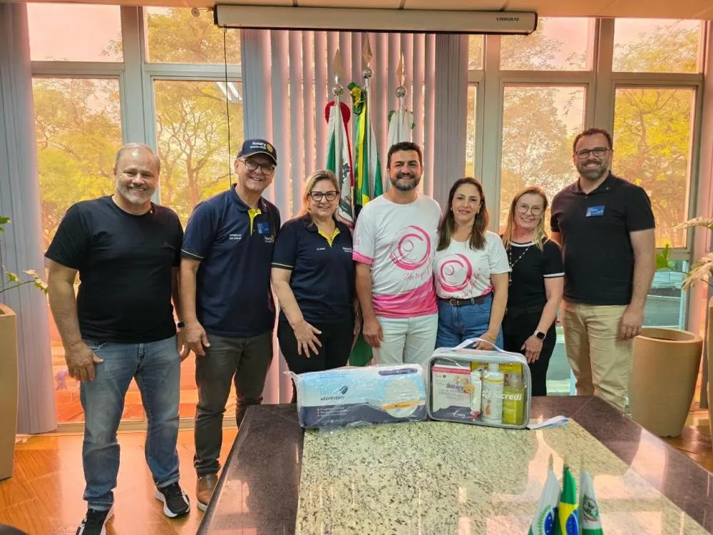 Governador do Rotary visita o prefeito de Marechal Cândido Rondon