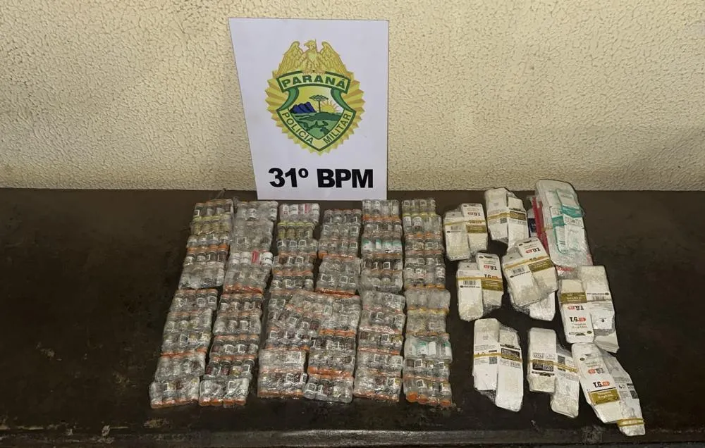 Polícia apreende 248 ampolas de tirzepatida em ônibus em Assis Chateaubriand